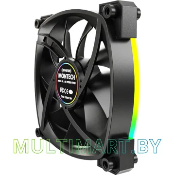 Вентилятор для корпуса Montech RX120 PWM (черный) картинка 6